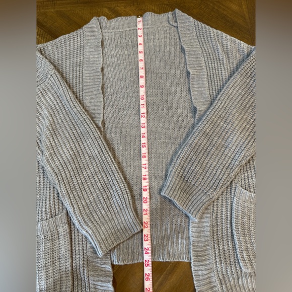 Cozy Gray Women's Cardigan - Picture 4 of 8